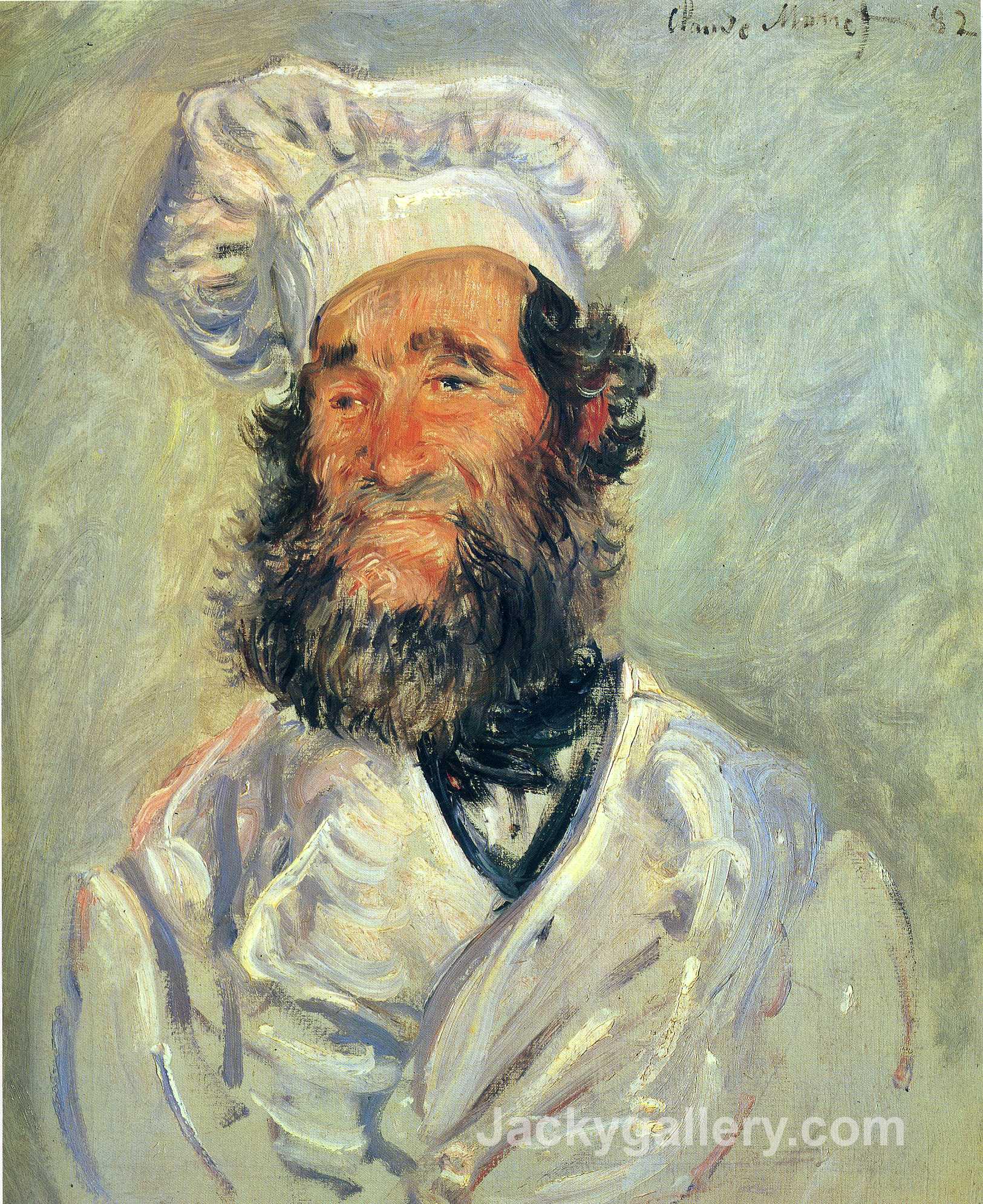 Portrait of Pere Paul by Claude Monet paintings reproduction - Click Image to Close